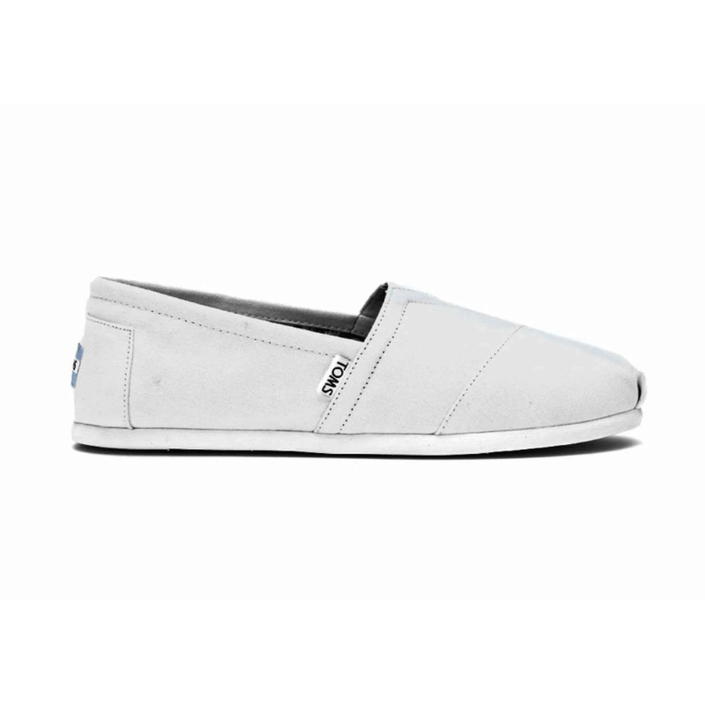 Men's Toms Optic White Canvas Shoes NWT